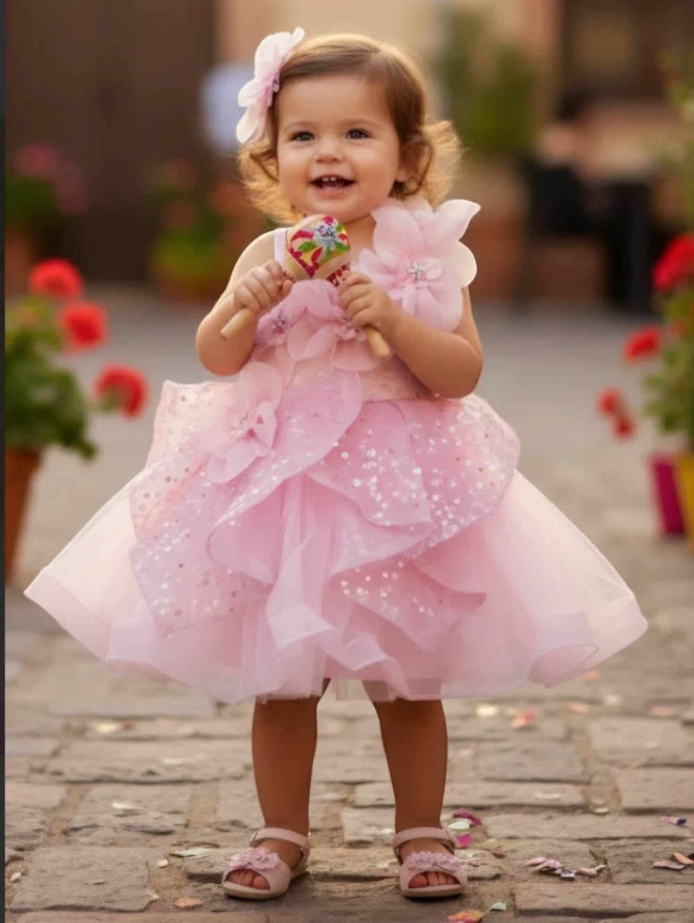 Little Fashionistas Baby Girl Gown